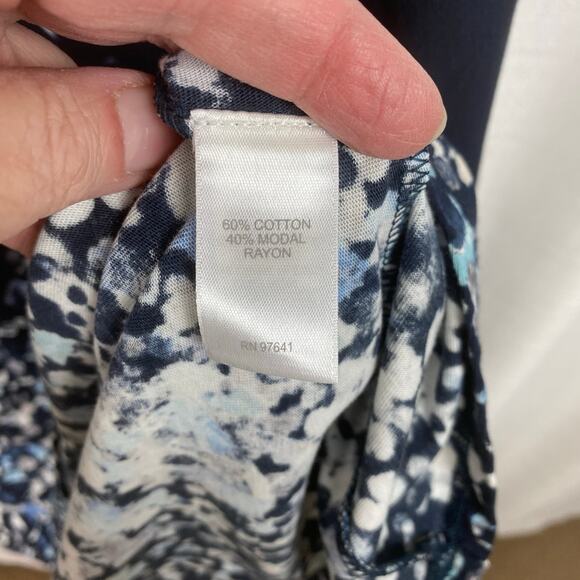 J.Jill Blue Confetti Sleeveless Maxi Dress Sz.SP NWT - Picture 10 of 12